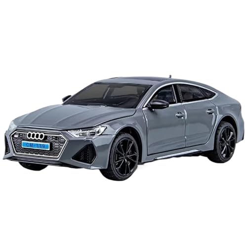 Druckgussfahrzeuge Motorfahrzeuge 1:24 for Audi RS7 Coupe Luxy Auto-Druckguss-Legierung, Statisches Automodell, Sammlerstück, Souvenir Fertiges Modellauto (Size : Gray) von PIPJLCGE