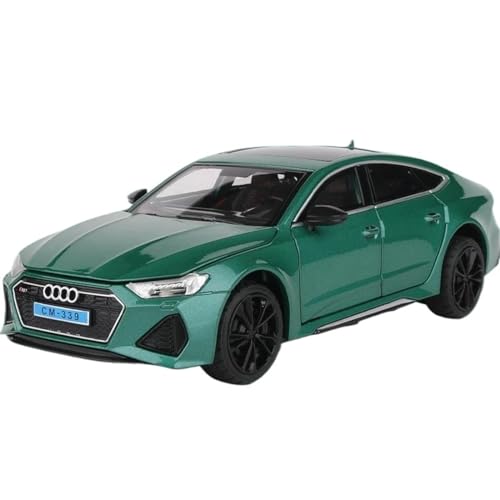 Druckgussfahrzeuge Motorfahrzeuge 1:24 for Audi RS7 Druckguss Legierung Auto Modell Reibung Power Metall Modell Auto Erwachsene Geschenk Sammlung Display Fertiges Modellauto(Size:Green) von PIPJLCGE