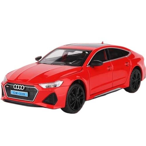 Druckgussfahrzeuge Motorfahrzeuge 1:24 for Audi RS7 Druckguss Legierung Auto Modell Reibung Power Metall Modell Auto Erwachsene Geschenk Sammlung Display Fertiges Modellauto(Size:Red) von PIPJLCGE