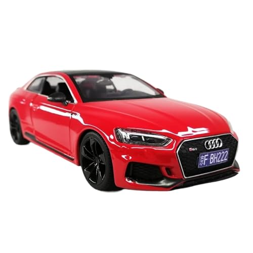 Druckgussfahrzeuge Motorfahrzeuge 1:24 for Audi Rs5. Automodell Im Druckgussmaßstab Aus Zinklegierung, Geeignet for Sammeln Und Ausstellen Fertiges Modellauto(Red) von PIPJLCGE