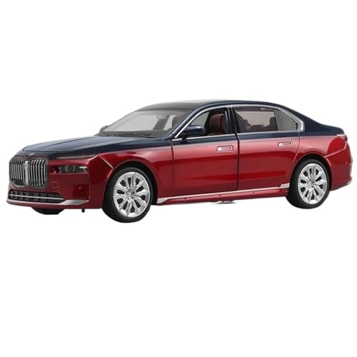 Druckgussfahrzeuge Motorfahrzeuge 1:24 for BMW 7er I7 G70 Miniatur-Luxusfahrzeugmodell Aus Druckgusslegierung, Geeignet Zur Sammlung Fertiges Modellauto(Red) von PIPJLCGE