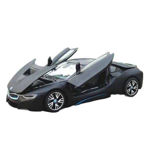 Druckgussfahrzeuge Motorfahrzeuge 1:24 for BMW I8 Miniaturautomodell Aus Zinkdruckguss, Geeignet for Sammeln Und Ausstellen Fertiges Modellauto(Black) von PIPJLCGE