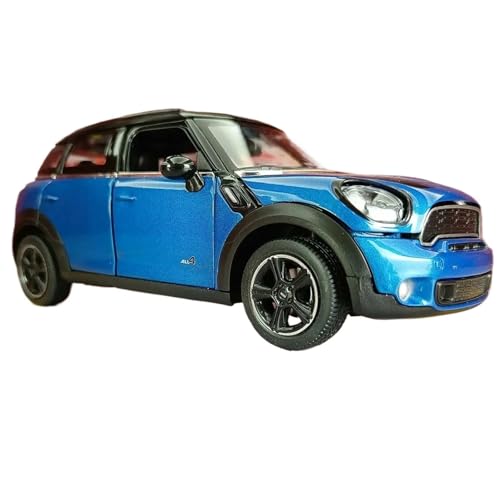 Druckgussfahrzeuge Motorfahrzeuge 1:24 for BMW Mini Cooper S. Druckguss-Zinklegierungs-Automodell, Geeignet for Sammlung Und Ausstellung Fertiges Modellauto(Blue) von PIPJLCGE