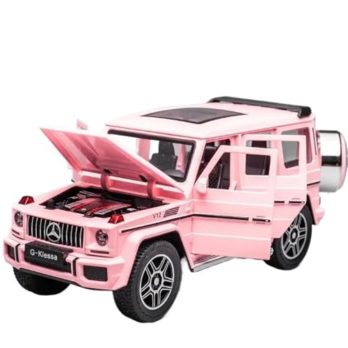 Druckgussfahrzeuge Motorfahrzeuge 1:24 for Benz G550 G63 Sound Und Licht Pullback Simulation Modellauto Zinklegierung Druckguss Modellfahrzeug Fertiges Modellauto (Size : Pink) von PIPJLCGE