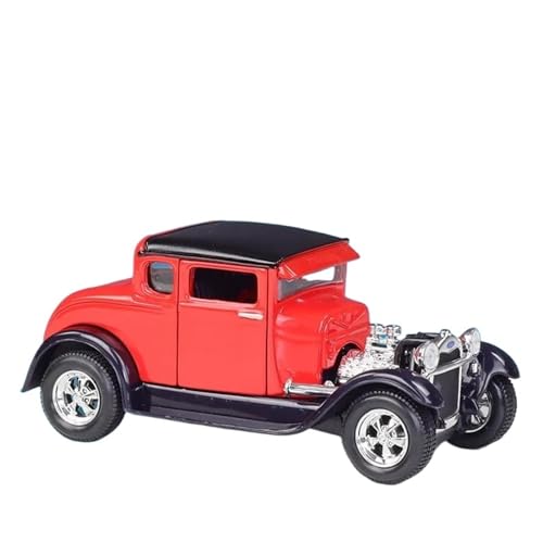 Druckgussfahrzeuge Motorfahrzeuge 1:24 for Ford Modell A1929 Druckguss Legierung Auto Modell Friction Power Modell Auto Sammlung Display Fertiges Modellauto(Size:Red) von PIPJLCGE