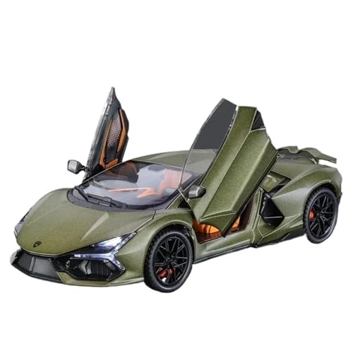 Druckgussfahrzeuge Motorfahrzeuge 1:24 for Lamborghini Revuelto Maßstab 1:24 Druckguss-Zinklegierungs-Automodell, Geeignet for Sammlung Und Ausstellung Fertiges Modellauto(Green) von PIPJLCGE