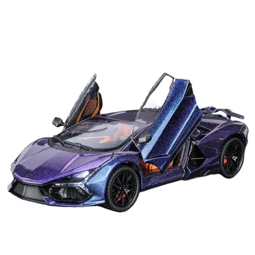 Druckgussfahrzeuge Motorfahrzeuge 1:24 for Lamborghini Revuelto Maßstab 1:24 Druckguss-Zinklegierungs-Automodell, Geeignet for Sammlung Und Ausstellung Fertiges Modellauto(Purple) von PIPJLCGE