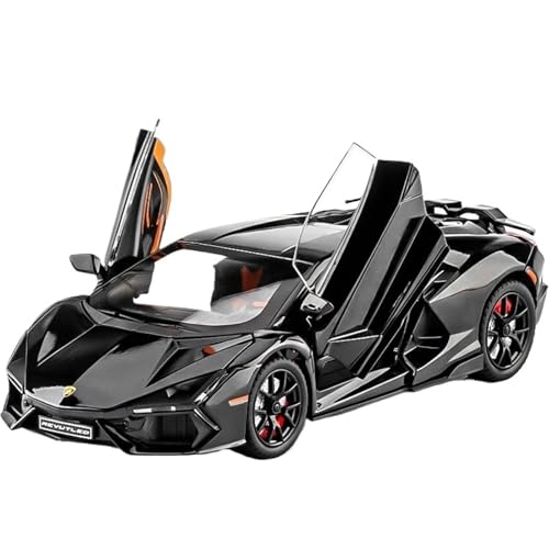 Druckgussfahrzeuge Motorfahrzeuge 1:24 for Lamborghini Revuelto Supercar Druckgussauto-Metalllegierungsmodell, Geeignet for Die Sammlungsausstellung Fertiges Modellauto(Black) von PIPJLCGE