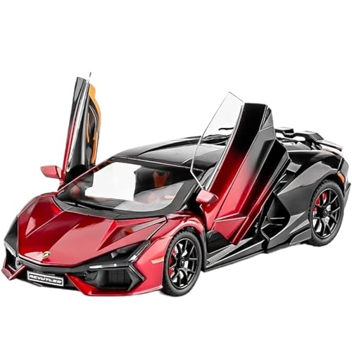 Druckgussfahrzeuge Motorfahrzeuge 1:24 for Lamborghini Revuelto Supercar Druckgussauto-Metalllegierungsmodell, Geeignet for Die Sammlungsausstellung Fertiges Modellauto(Red) von PIPJLCGE