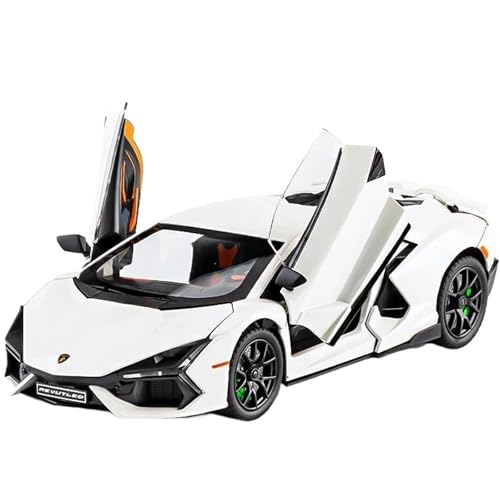 Druckgussfahrzeuge Motorfahrzeuge 1:24 for Lamborghini Revuelto Supercar Druckgussauto-Metalllegierungsmodell, Geeignet for Die Sammlungsausstellung Fertiges Modellauto(White) von PIPJLCGE