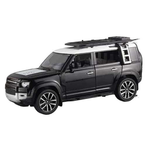 Druckgussfahrzeuge Motorfahrzeuge 1:24 for Land Rover Defender SUV Maßstabsgetreues Automodell Aus Zinkdruckguss, Geeignet for Die Sammlung Fertiges Modellauto(Black) von PIPJLCGE