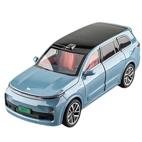 Druckgussfahrzeuge Motorfahrzeuge 1:24 for Leading IDEAL L9 SUV-Automodell Aus Zinklegierung Im Druckgussmaßstab, Geeignet for Sammlung Und Ausstellung Fertiges Modellauto(Blue) von PIPJLCGE