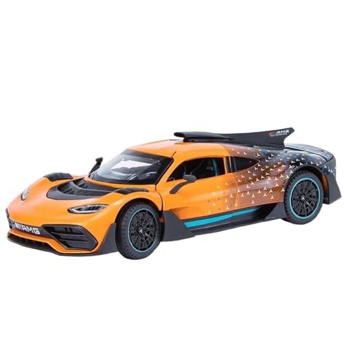 Druckgussfahrzeuge Motorfahrzeuge 1:24 for Mercedes-Benz AMG ONE Druckguss-Automodell, Fertige Zinklegierungs-Automodell-Sammlungsanzeige Fertiges Modellauto (Size : Orange) von PIPJLCGE