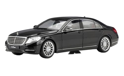 Druckgussfahrzeuge Motorfahrzeuge 1:24 for Mercedes Benz S-Klasse S500 Druckguss-Legierungsautomodell, Geeignet for Die Sammlungsausstellung Fertiges Modellauto(Black) von PIPJLCGE