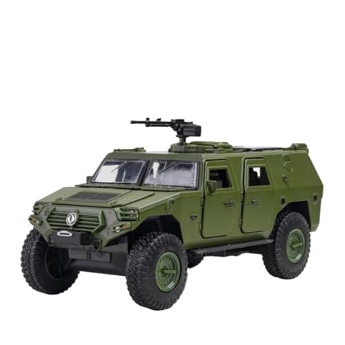 Druckgussfahrzeuge Motorfahrzeuge 1:24 for Militär-Refit-Panzerwagen, Legierungsautomodell, Druckguss-Metallfahrzeug, Erwachsenen-Souvenir-Display Fertiges Modellauto (Size : Green) von PIPJLCGE