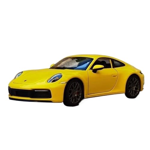 Druckgussfahrzeuge Motorfahrzeuge 1:24 for Porsche 911 Carrera 4S Coupé Simulationsmodellauto Zinklegierungs-Druckguss-Modellfahrzeuganzeige Fertiges Modellauto (Size : Yellow) von PIPJLCGE