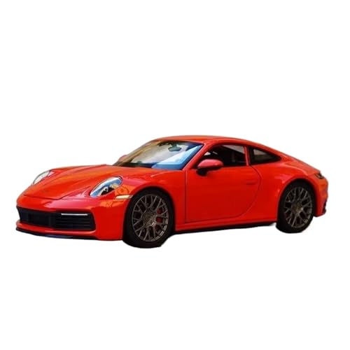 Druckgussfahrzeuge Motorfahrzeuge 1:24 for Porsche 911 Carrera 4S Druckgusslegierung Automodell Simulation Reibungskraft Modellauto Fertiges Modellauto(Size:Red) von PIPJLCGE