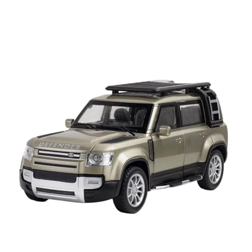 Druckgussfahrzeuge Motorfahrzeuge 1:24 for Rover Defender SUV Legierung Auto Modell Reibung Power Metall Modell Auto Erwachsene Geschenk Sammlung Display Fertiges Modellauto(Size:Brass) von PIPJLCGE