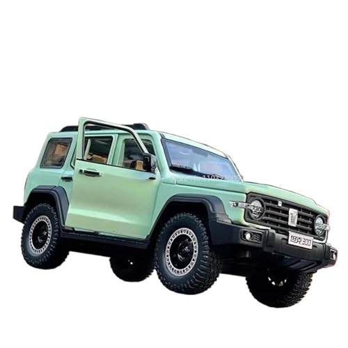 Druckgussfahrzeuge Motorfahrzeuge 1:24 for Tank 300 SUV Friction Power Modell Auto Sound Und Licht Zurückziehen Modell Auto Geschenk Sammlung Display Fertiges Modellauto (Size : Green) von PIPJLCGE