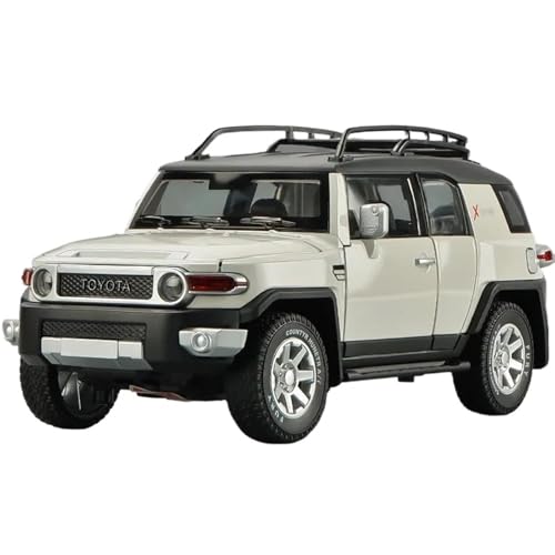 Druckgussfahrzeuge Motorfahrzeuge 1:24 for Toyota FJ Cruiser Miniaturautomodell Aus Zinklegierung, Geeignet for Die Sammlungsausstellung Fertiges Modellauto(White) von PIPJLCGE