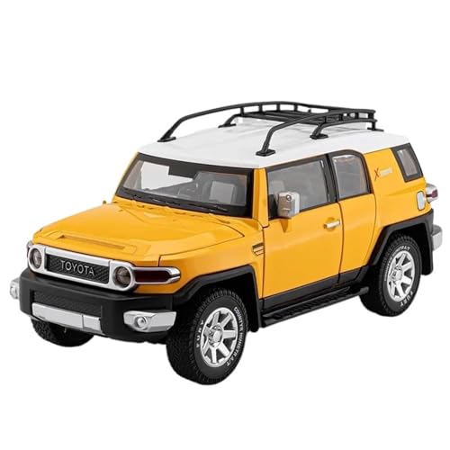 Druckgussfahrzeuge Motorfahrzeuge 1:24 for Toyota FJ Cruiser SUV Miniatur-Luxusfahrzeug Aus Druckgusslegierung, Geeignet for Die Sammlungsausstellung Fertiges Modellauto(Yellow) von PIPJLCGE