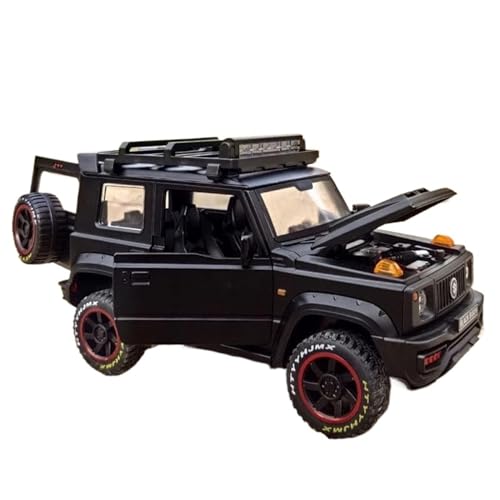 Druckgussfahrzeuge Motorfahrzeuge Maßstab 1:18 for Suzuki Jimny, Legierung, Sound, Licht, Zurückziehbares Modellauto, Druckgussfahrzeug, Modisches Sammlerstück Fertiges Modellauto ( Size : Black ) von PIPJLCGE