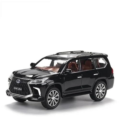 Druckgussfahrzeuge Motorfahrzeuge Maßstab 1:24 for Lexus LX570 SUV-Automodell Aus Druckguss-Zinklegierung, Geeignet for Sammlung Und Ausstellung Fertiges Modellauto(Black) von PIPJLCGE