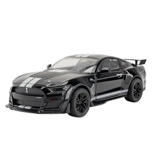 Druckgussfahrzeuge Motorfahrzeuge Miniatur-Automodell Aus Druckgusslegierung Im Maßstab 1:18 for Mustang GT500, Geeignet for Sammlungsausstellungsgeschenke Fertiges Modellauto(Black) von PIPJLCGE