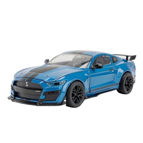 Druckgussfahrzeuge Motorfahrzeuge Miniatur-Automodell Aus Druckgusslegierung Im Maßstab 1:18 for Mustang GT500, Geeignet for Sammlungsausstellungsgeschenke Fertiges Modellauto(Blue) von PIPJLCGE