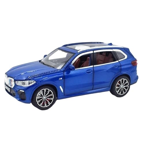 Druckgussfahrzeuge Motorfahrzeuge Miniatur-Automodell Aus Druckgusslegierung Im Maßstab 1:24 for BMW X5 SUV, Geeignet for Sammlung, Ausstellung, Geschenk Fertiges Modellauto(Blue) von PIPJLCGE