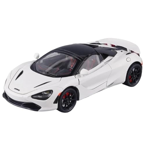 Druckgussfahrzeuge Motorfahrzeuge Miniaturautomodell Aus Druckgusslegierung Im Maßstab 1:24 for McLaren 720s, Geeignet for Sammlungsausstellungsgeschenke Fertiges Modellauto(White) von PIPJLCGE