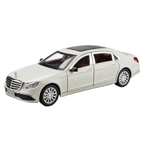 Druckgussfahrzeuge Motorfahrzeuge 1/24 for Benz E300l E-klasse Luxy Auto Diecast Legierung Statische Auto Modell Sammeln Souvenir Fertiges Modellauto (Size : White with Box) von PIPJLCGE