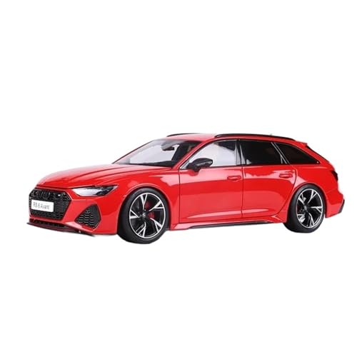 PIPJLCGE Druckgussfahrzeuge Motorfahrzeuge 1:18 for Audi RS6 C8 Miniatur-Automodell Aus Druckguss-Zinklegierung, Geeignet for Sammlung Und Ausstellung Fertiges Modellauto(Red) von PIPJLCGE