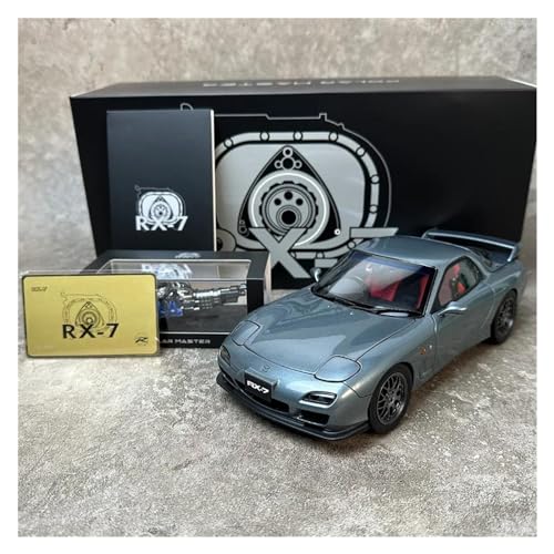 PIPJLCGE Druckgussfahrzeuge Motorfahrzeuge 1:18 for Mazda RX7 Spirit R Legierung Auto Modell Sammlung Display Geschenke Fertiges Modellauto (Size : Gray) von PIPJLCGE