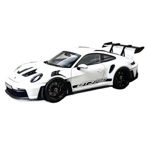 PIPJLCGE Druckgussfahrzeuge Motorfahrzeuge 1:18 for Porsche 911 GT3 RS 2022 Metall Modell Auto Druckguss Fahrzeug Kinder Spielen Reibung Angetrieben Auto Fertiges Modellauto(Size:White) von PIPJLCGE