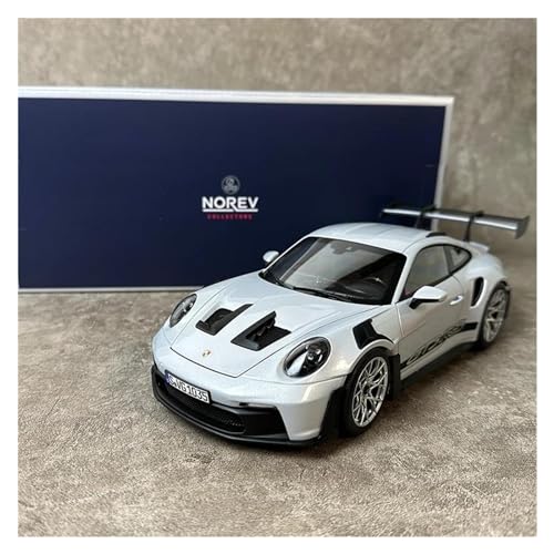 PIPJLCGE Druckgussfahrzeuge Motorfahrzeuge 1:18 for Porsche 911 GT3 RS 2022 Metallmodellauto, Statisches Geschenk An Freunde, Mehrere Farben Erhältlich Fertiges Modellauto (Size : Gray) von PIPJLCGE