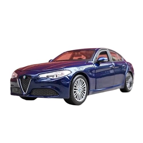 PIPJLCGE Druckgussfahrzeuge Motorfahrzeuge 1:24 Für Alfa Romeo Giulia Sportwagen Legierung Diecast Light Mini Car Modell Geburtstagsgeschenk Sammlerstücke Fertiges Modellauto (Size : Blue) von PIPJLCGE