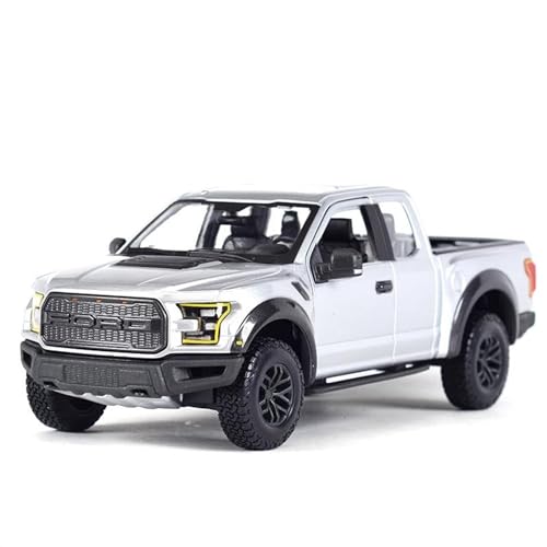 PIPJLCGE Druckgussfahrzeuge Motorfahrzeuge 1:24 Für Ford Raptor 2017 Legierung Druckguss Auto Metall Auto Modell Erwachsene Souvenir Sammlung Display Fertiges Modellauto (Size : White) von PIPJLCGE