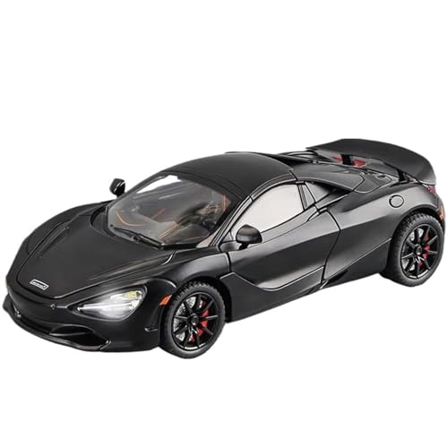 PIPJLCGE Druckgussfahrzeuge Motorfahrzeuge 1:24 Für McLaren 720S Supersportwagen, Gusslegierung, Automodell, Souvenir Fertiges Modellauto (Size : Black) von PIPJLCGE