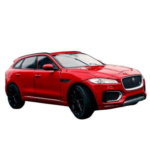 PIPJLCGE Druckgussfahrzeuge Motorfahrzeuge 1:24 Simulationsautomodell Aus Zinkdruckguss, Geeignet for Sammlung Und Ausstellung for Jaguar F-PACE SUV Fertiges Modellauto(Red) von PIPJLCGE