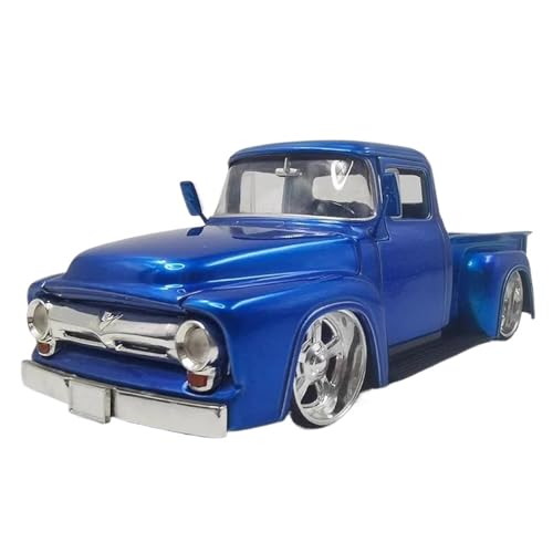 PIPJLCGE Druckgussfahrzeuge Motorfahrzeuge 1:24 for Ford F100 Pickup Auto 1956 Druckgussfahrzeug Miniaturmaßstab Statisches Automodell Erwachsenensammlung Display Fertiges Modellauto von PIPJLCGE