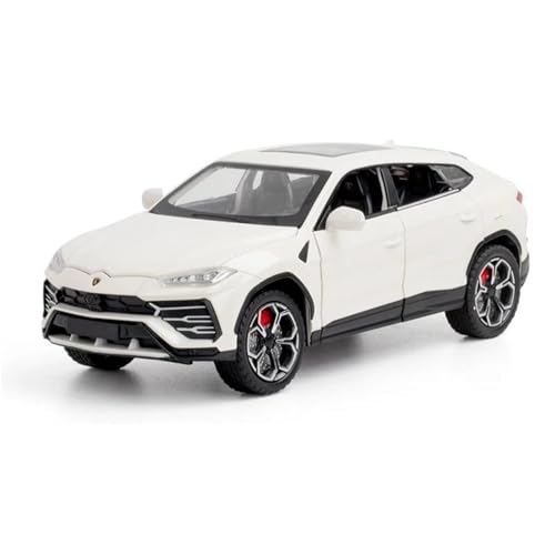 PIPJLCGE Druckgussfahrzeuge Motorfahrzeuge 1:24 for Lamborghini Urus-Automodell Aus Druckguss-Zinklegierung, Geeignet for Sammlung Und Ausstellung Fertiges Modellauto(White) von PIPJLCGE