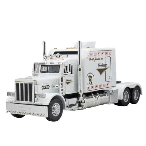 PIPJLCGE Druckgussfahrzeuge Motorfahrzeuge 1:24 for Peterbilt 389 Modellauto im Legierungsmaßstab, Sammlerstück, Druckgussfahrzeug, Geschäftsgeschenk Fertiges Modellauto (Size : White) von PIPJLCGE