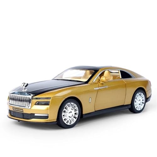 PIPJLCGE Druckgussfahrzeuge Motorfahrzeuge 1:32 FÜR Rolls Royce Spectre Replika-Automodellfahrzeug-Souvenir Fertiges Modellauto (Size : Golden) von PIPJLCGE