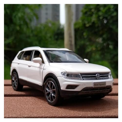 PIPJLCGE Druckgussfahrzeuge Motorfahrzeuge 1:32 for Tiguan SUV, Legierung, statische Druckgussfahrzeuge, Sammlermodellauto Fertiges Modellauto (Size : White) von PIPJLCGE