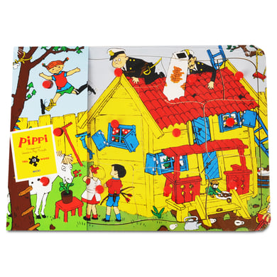 Pippi Langstrumpf Pippi Holz-Steckpuzzle, 12 Teile von PIPPI LANGSTRUMPF