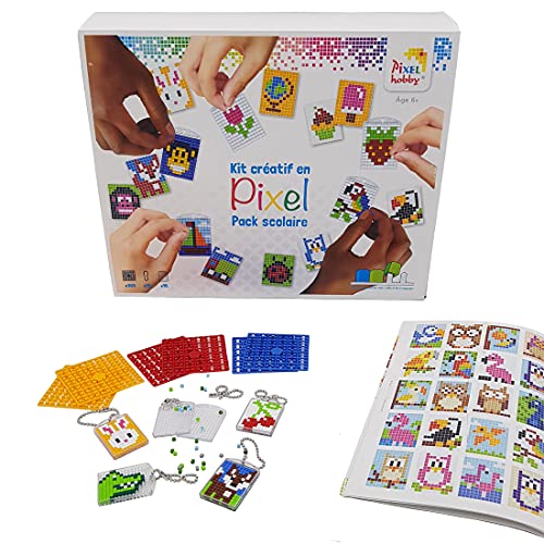 Pixel Schulpaket 15 Schlüsselanhänger + 15 Heftchen A von PIXEL Kit