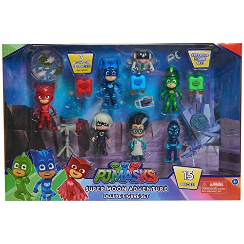 PJ MASKS Super Moon Adventure Deluxe Figuren-Set – 15-teilig! von PJ Masks