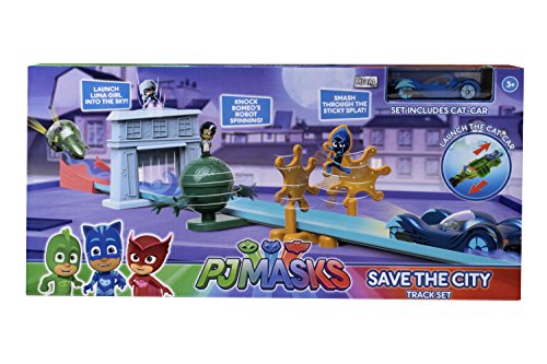 PJ MASKS 1416571 Save The City Track Set Plus 1 Auto von PJ Masks