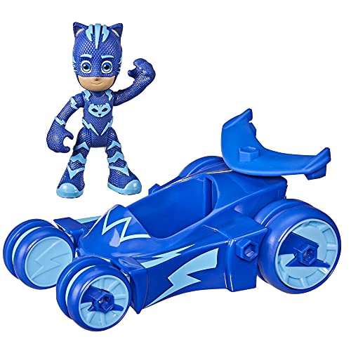 PJ Masks Cat-Car Pre-school Toy, Hero Vehicle with Catboy Action Figure for Children Aged 3 and Up, Blue von PJ Masks